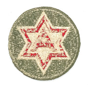 US 6th Army Patch Sixth Red A Star Shoulder Sleeve Insignia Sew On Vintage 2