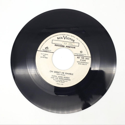 John Gordy & His Dixielanders The Blue Sioux City Five Single Record 1955 PROMO 2