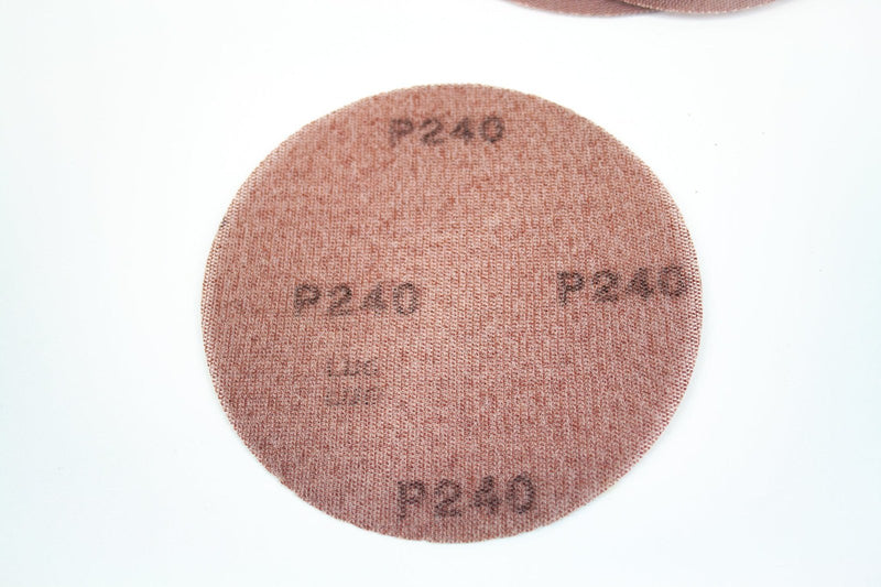 5" Orbital Sander Discs 240 Grit No Holes Hook And Loop 50pk Sun Net 82112 3