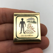 Boy Scouts of America Environment Metal Belt Slide Clip Skill Award Water Tree 1