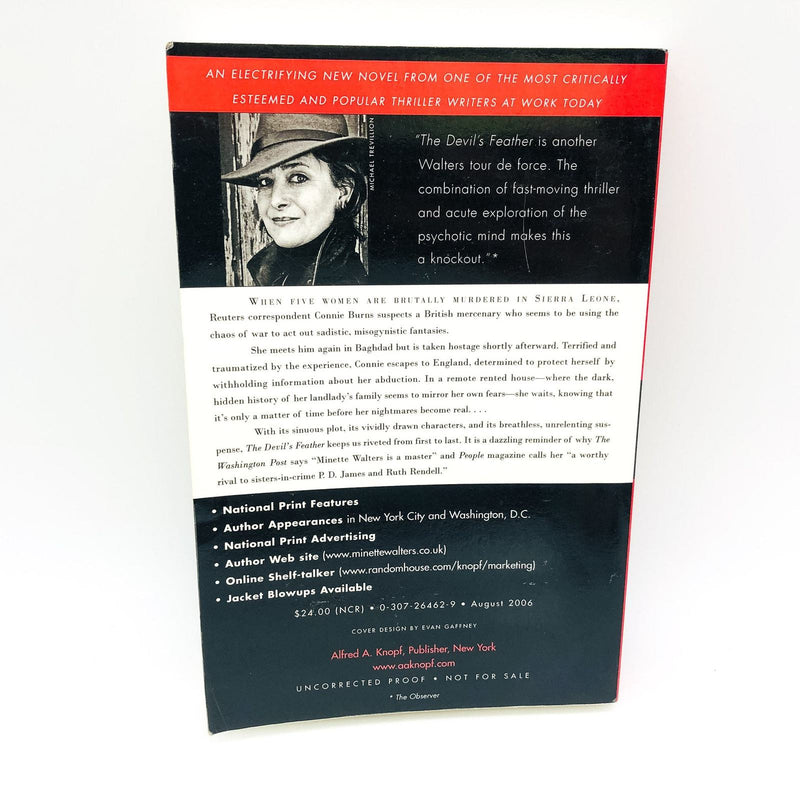 The Devil's Feather SC Minette Walters 2006 Zimbabwean War Uncorrected Proof 2