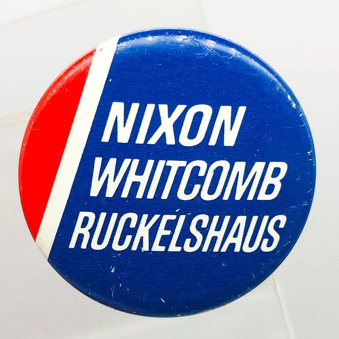 Nixon Whitcomb Ruckelshaus Button 1.25" Presidential Campaign Political 3