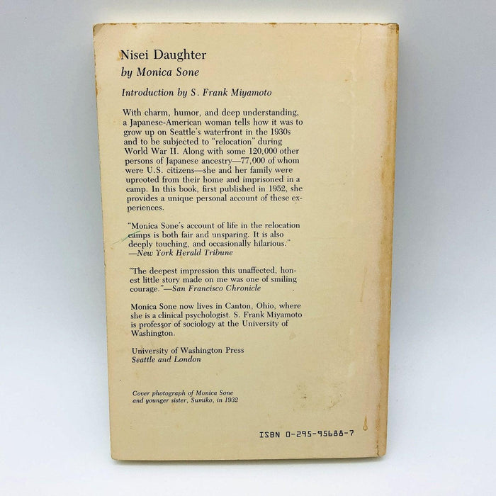 Nisei Daughter Paperback Monica Sone 1984 WW2 Relocation Japanese US Citizen 2