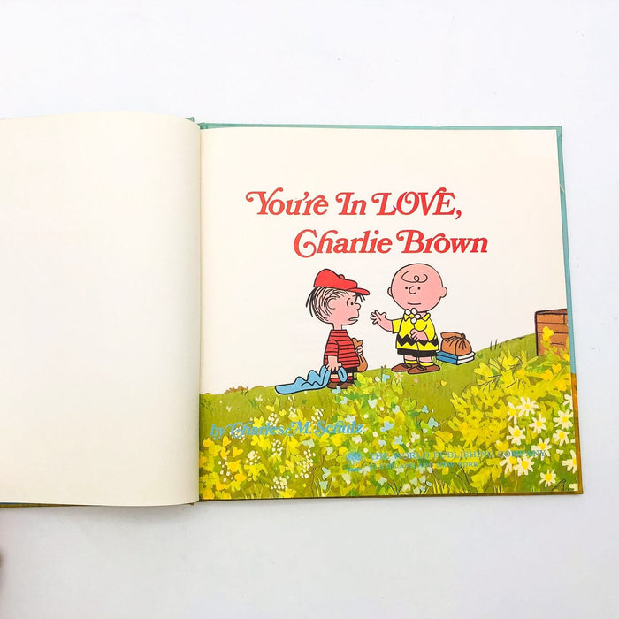 You're In Love Charlie Brown Hardcover Charles Schulz 1968 1st Edition No Jacket 6