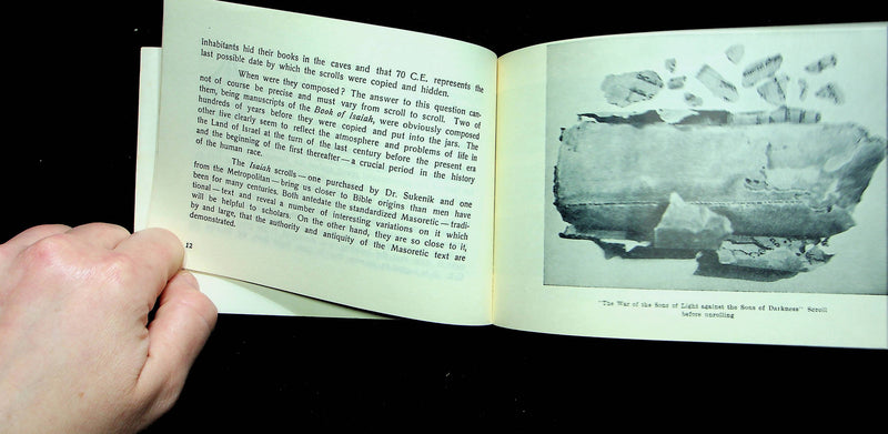 The Dead See Scrolls Booklet Shulamith Schwartz Nardi 1958 Jerusalem University