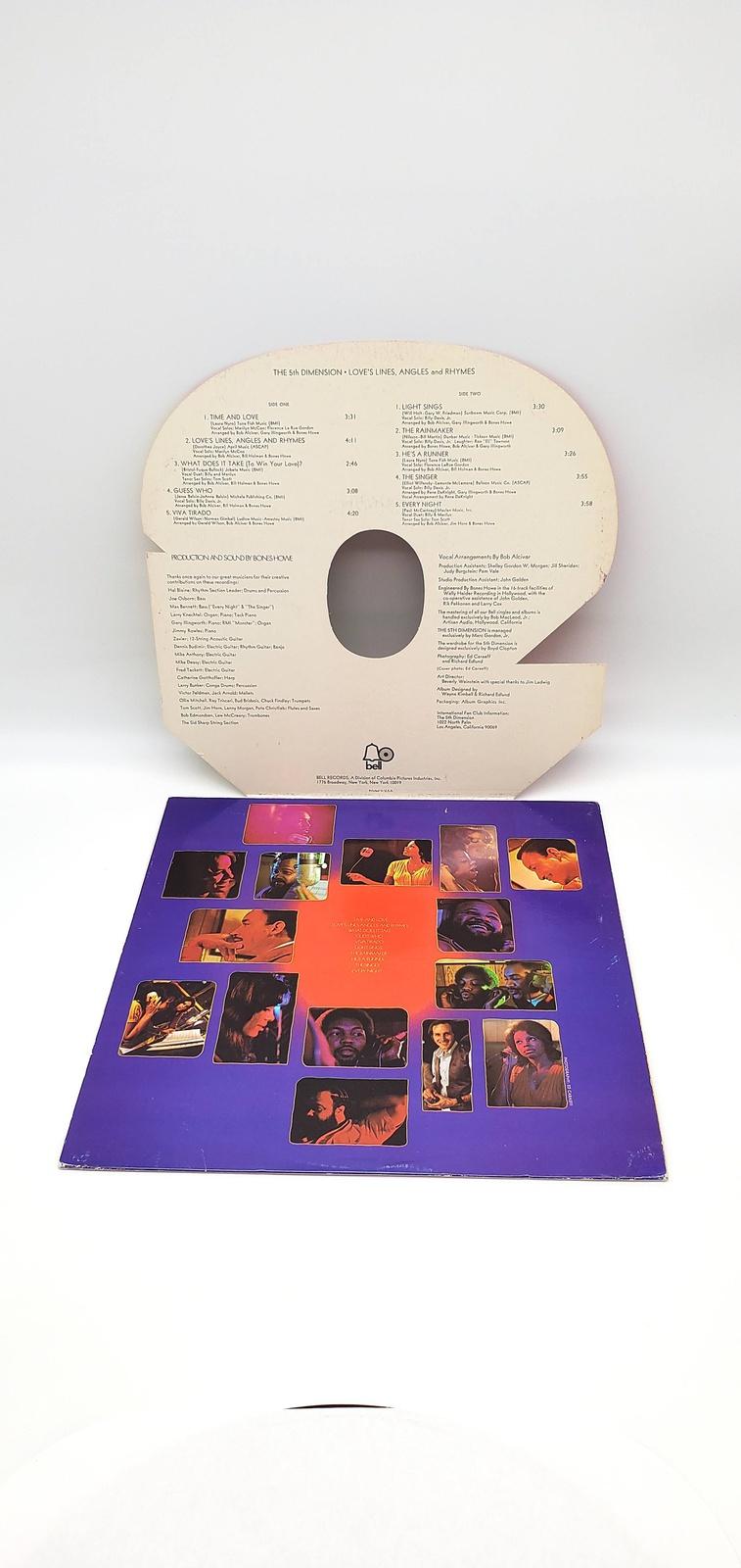 The Fifth Dimension Love's Lines, Angles And Rhymes LP Record Bell Records 1971 5