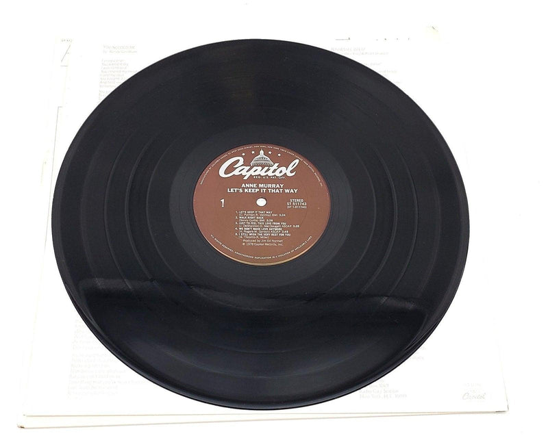 Anne Murray Let's Keep It That Way 33 RPM LP Record Capitol 1978 ST-11743 6