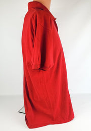 Vintage 90's JERZEES Polo Shirt Short Sleeve Red XL Da Vinci's 5