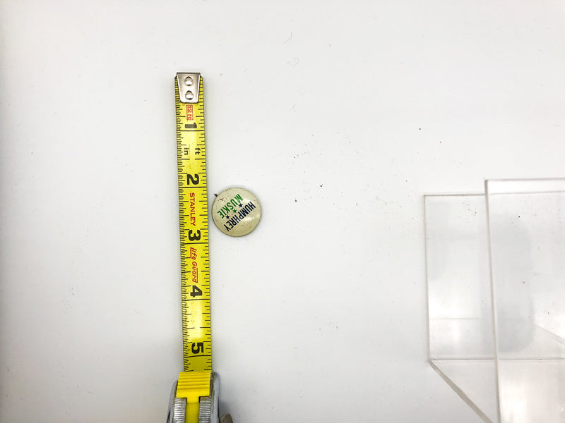 Vintage Humphrey Muskie Pinback Button Presidential White Blue Green Union