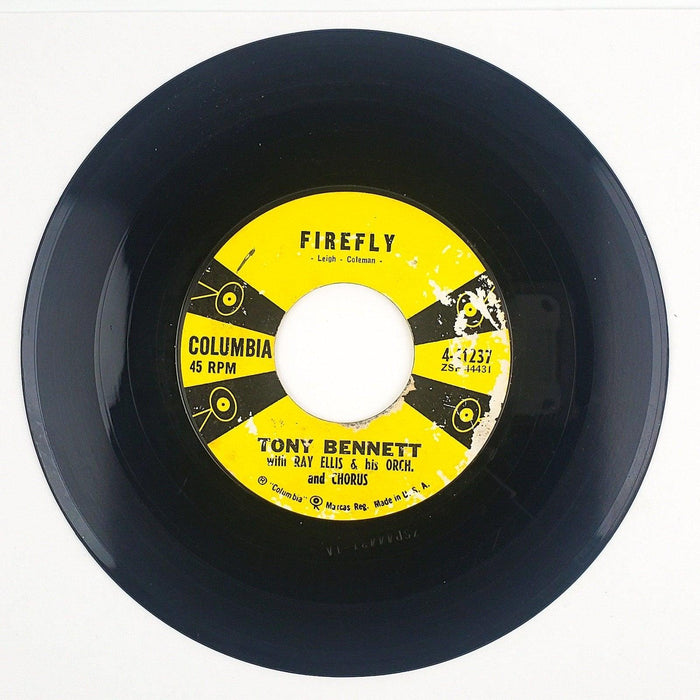 Tony Bennett Firefly Record 45 RPM Single 4-41237 Columbia 1958 2