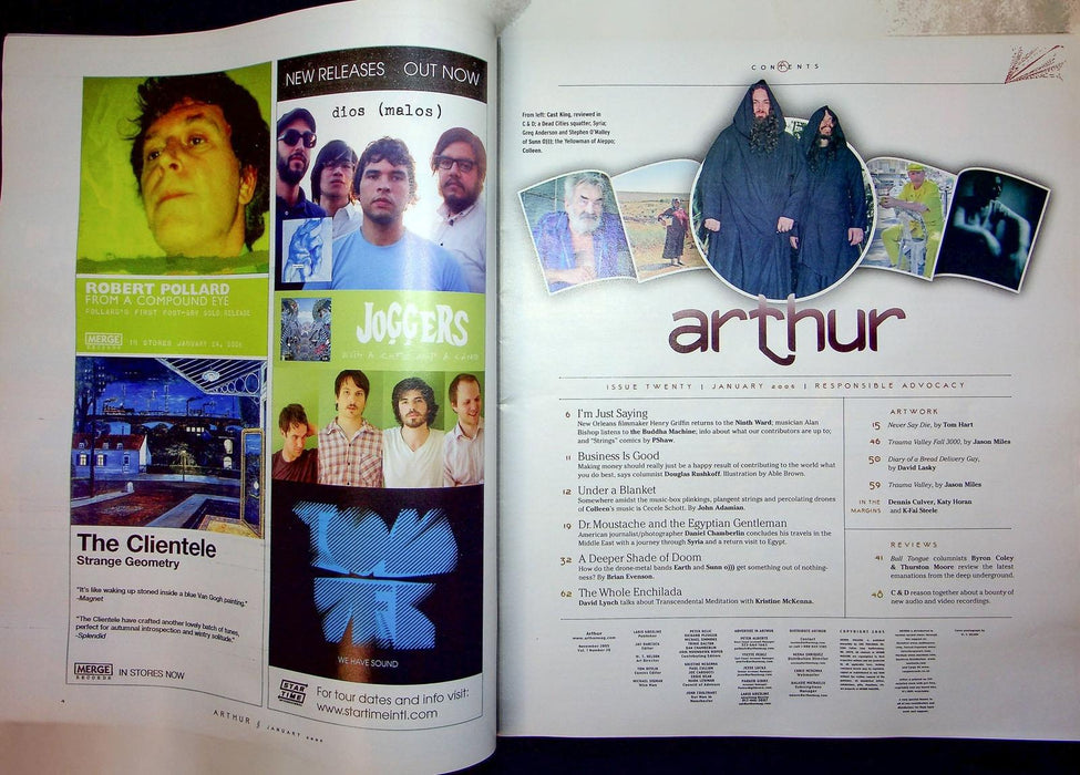 Arthur Magazine January 2006 Blacker Sabbath Doombringers Buddha Machine Drone