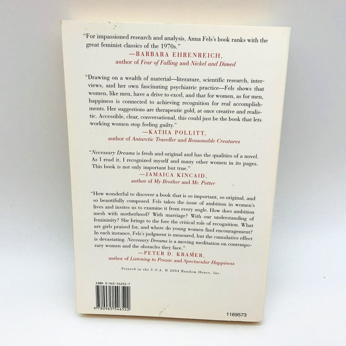 Necessary Dreams Paperback Anna Fels 2004 Women Ambition Motherhood Marriage 3