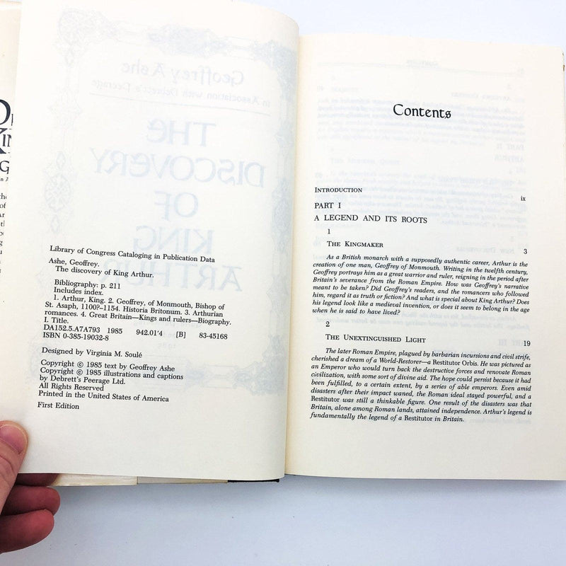 The Discovery Of King Arthur Hardcover Geoffrey Ashe 1985 British Kings Rulers 8