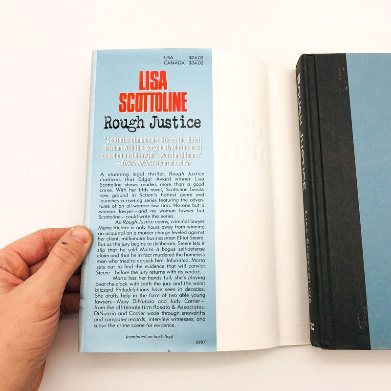 Lisa Scottoline Book Rough Justice Hardcover 1997 1st Edition Courtroom Drama 6