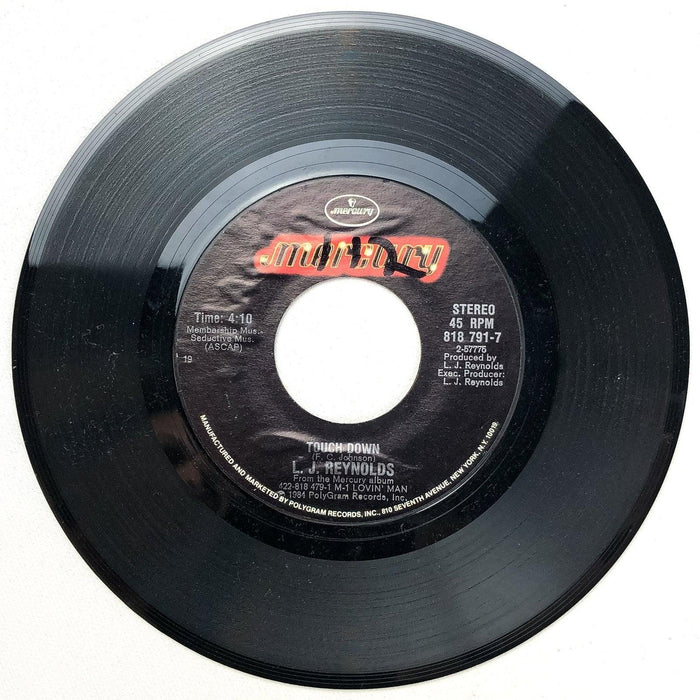 L.J. Reynolds 45 RPM 7" Single Don't Worry / Touch Down Mercury 818 791-7 3