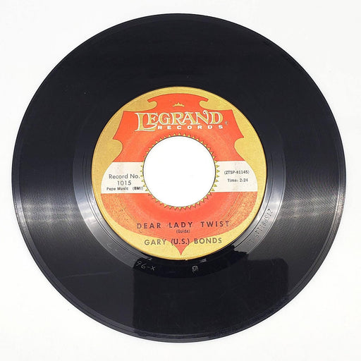 Gary U.S. Bonds Dear Lady 45 RPM Single Record Legrand Records 1961 1015 2