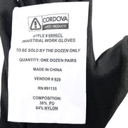 Polyurethane Palm Coated Gloves 3 Pairs Work Safety PU Cordova 6896CL Large 6