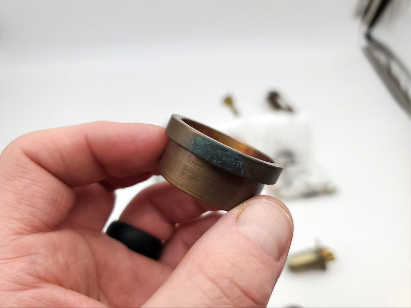 Yale Touch Code Door Knob Entry Lock 2150 Oiled Bronze 2-3/4" BS Missing PCs