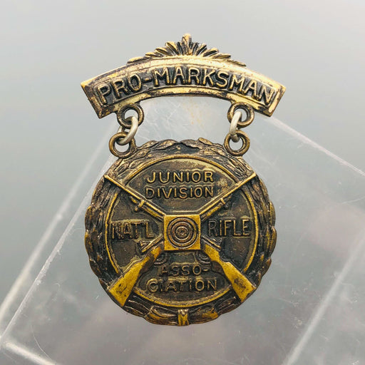 Vintage Pin NRA Pro Marksman National Rifle Association Junior Division Award 1