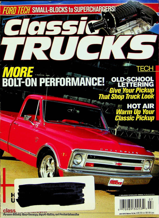 Classic Trucks Magazine July 2010 Vol 19 No 7 Old School Lettering Bolt On DIY