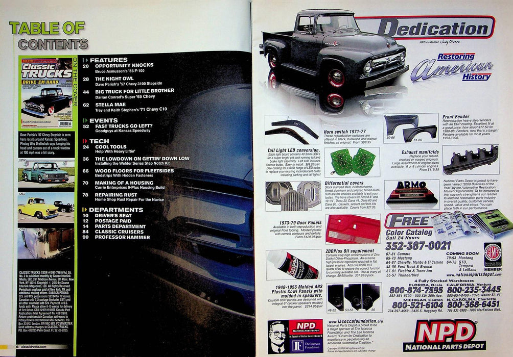 Classic Trucks Magazine February 2011 Vol 20 No 2 Notch Frame Suspension Rehab