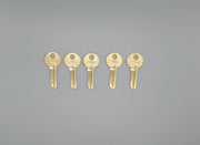5x Yale RN8 Key Blanks GMK Keyway Nickel Silver 5 Pin NOS 3
