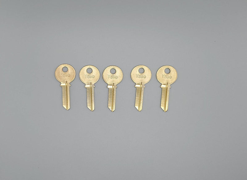 5x Yale RN8 Key Blanks GMK Keyway Nickel Silver 5 Pin NOS 3