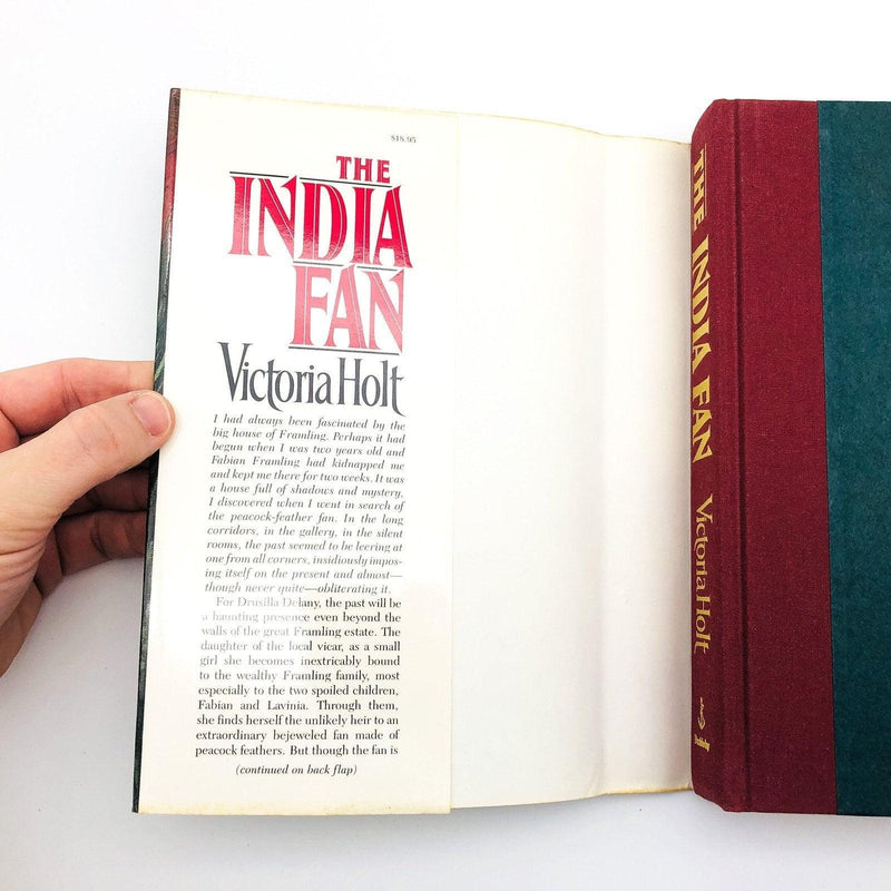 The India Fan Hardcover Victoria Holt 1988 India Travels Governess 1st Edition 6