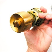 Yale Entry Door Knob Lockset BR5237 Brandywine 207N US10 Satin Bronze New NOS 9