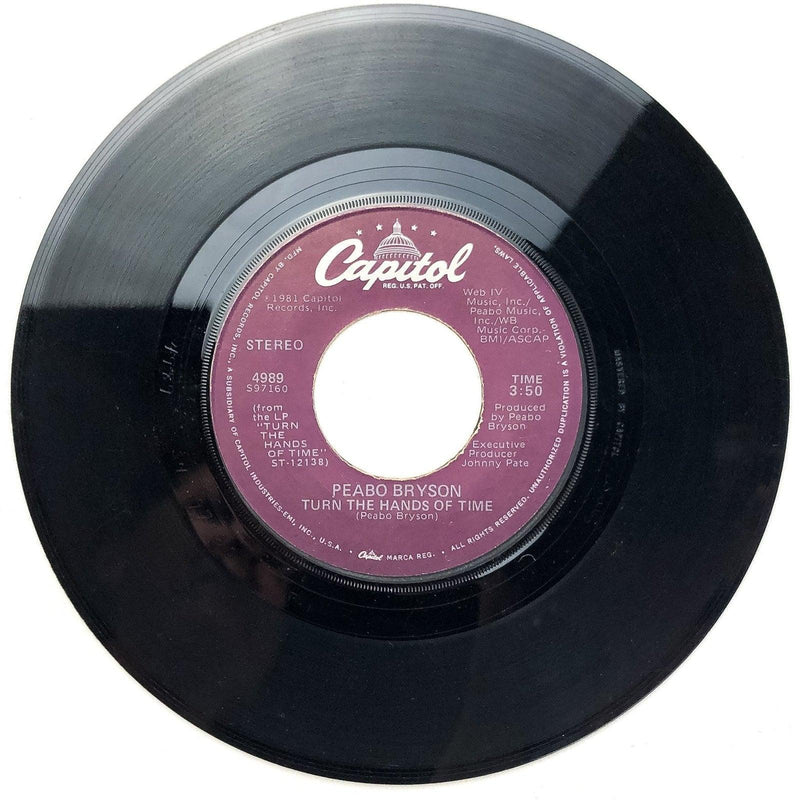 Peabo Bryson 45 RPM 7" Single Friction / Turn The Hands of Time Capitol 4989 3