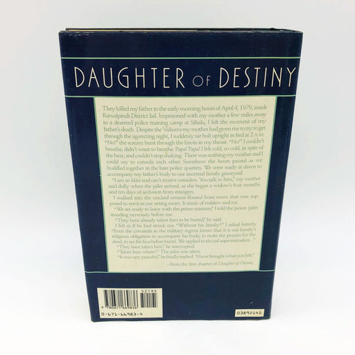 Daughter Of Destiny Hardcover Benazir Bhutto 1989 1st Edition Pakistan Politics 2