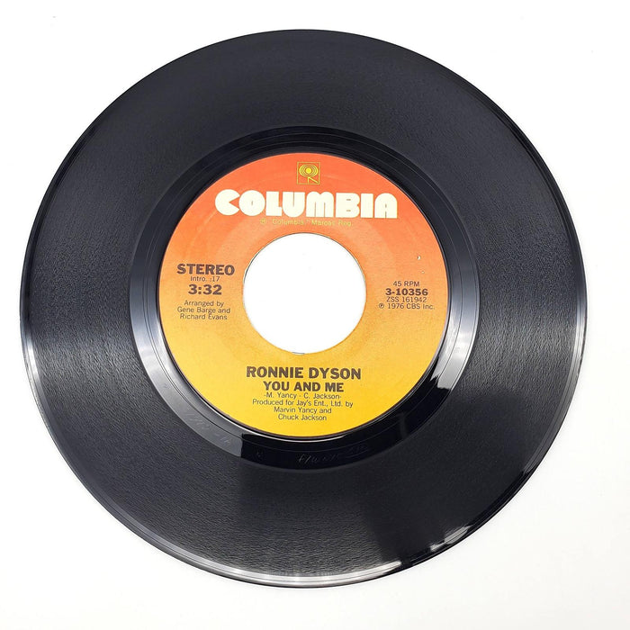 Ronnie Dyson The More You Do It 45 RPM Single Record Columbia 1976 3-10356 2