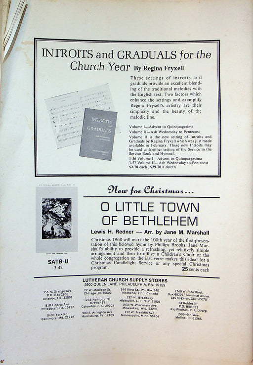 Journal of Church Music Magazine Oct 1968 Twelve Year Old Jesus in Temple Schutz 2