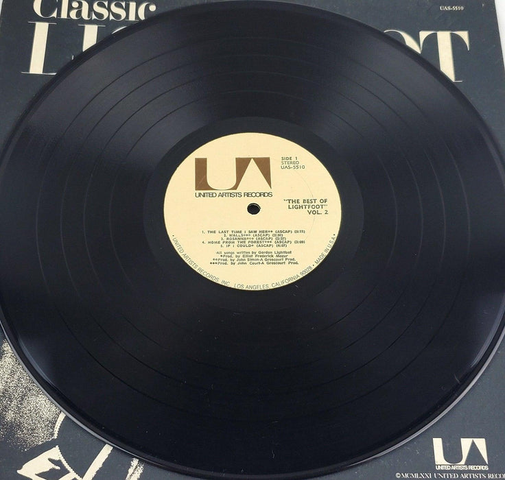 Gordon Lightfoot Classic Gordon Lightfoot Vol 2 Record 33 RPM LP 1971 3