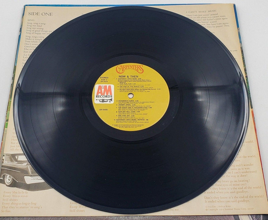 Carpenters Now & Then 33 RPM LP Record A&M 1973 Tri Fold 8