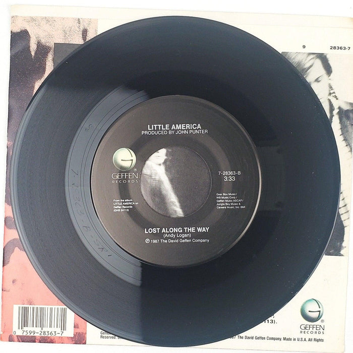 Little America Walk On Fire Record 45 RPM Single 28363-7 Geffen 1987 4