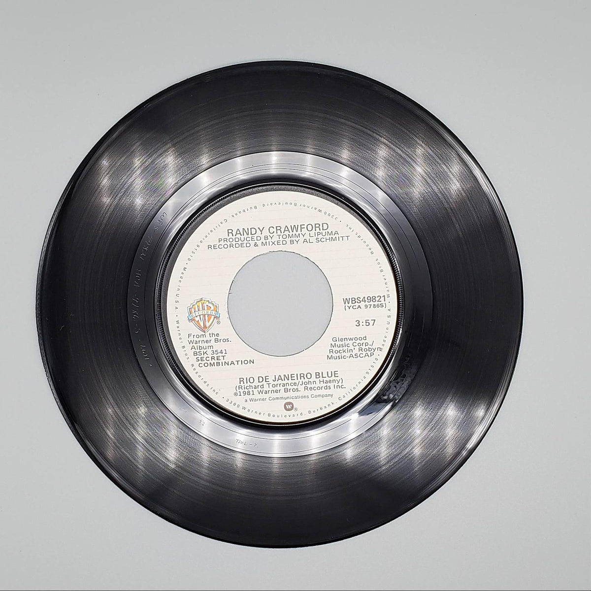 Randy Crawford Rio De Janeiro Blue Single Record Warner Bros. 1981 WBS ...