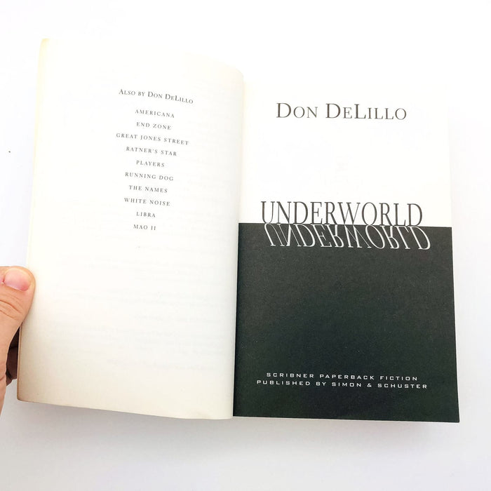 Underworld Paperback Don Delillo 1998 Cold War Romance Struggle Relationships 6