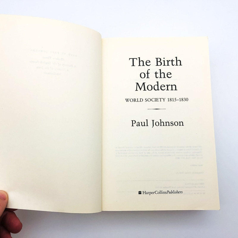 The Birth Of The Modern Paperback Paul Johnson 1991 Social History Foundation 6
