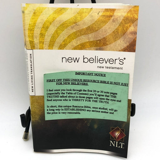 New Believer's New Testament Bible Greg Laurie 2013 Tyndale House Softcover NOTE 1