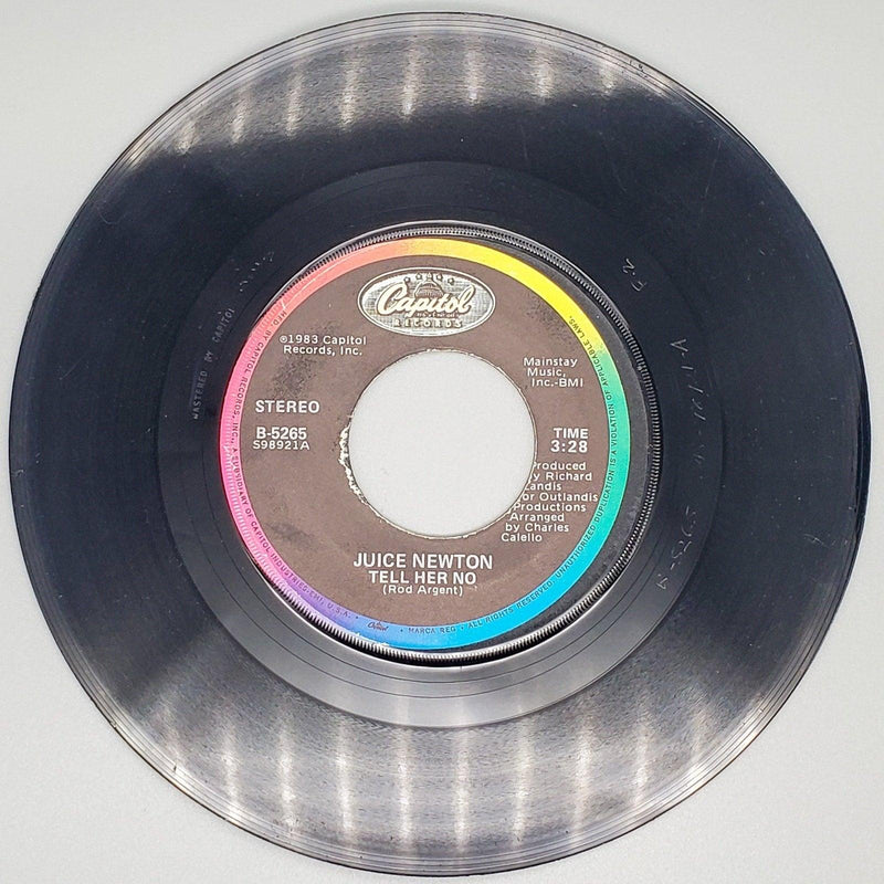 Juice Newton Tell Her No Record 45 RPM Single B-5265 Capitol Records 1983 1