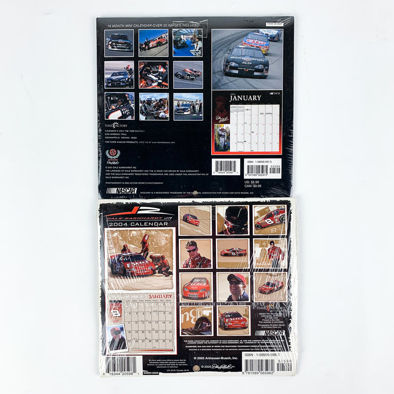 Nascar Dale Earnhardt Sr & Jr New Old Stock Calendars 2004 & 2002 - Lot of 5