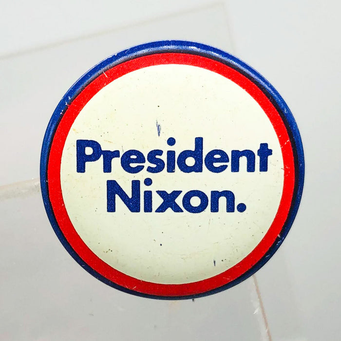 President Nixon Button 1" Pin Presidential Political Campaign Red White Blue 7