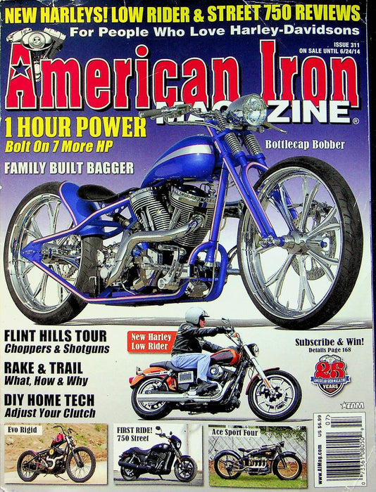 American Iron Motorcycle Magazine Jun # 311 2014 1 Hour Power Bolt on 7 More HP