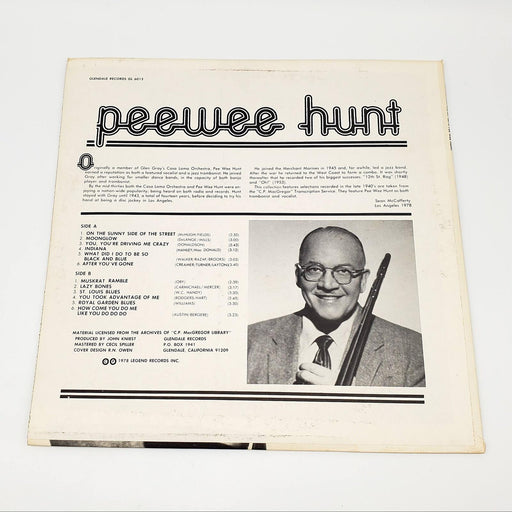 Pee Wee Hunt On The Sunny Side LP Record Glendale Records 1978 GL-6013 2