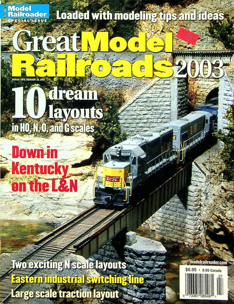 Model Railroader Magazine February 28 2003 No 10 Layouts in H,N,O, and G Scales