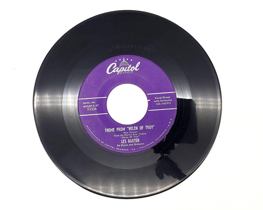 Les Baxter Poor People Of Paris 45 RPM Single Record Capitol Records 1956 F3336 2