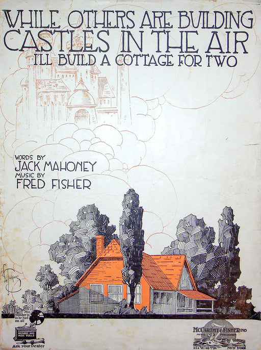 Sheet Music While Others Are Building Castles In The Air Jack Mahoney F Fisher 1