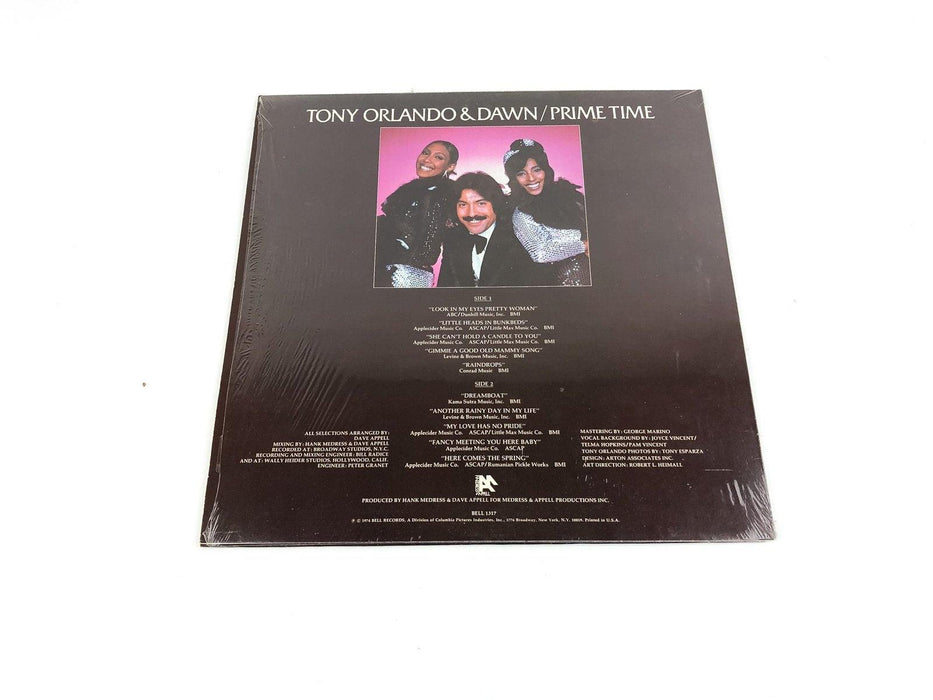 Tony Orlando & Dawn Prime Time Record 33 LP Bell 1317 Bell Records 1974 3