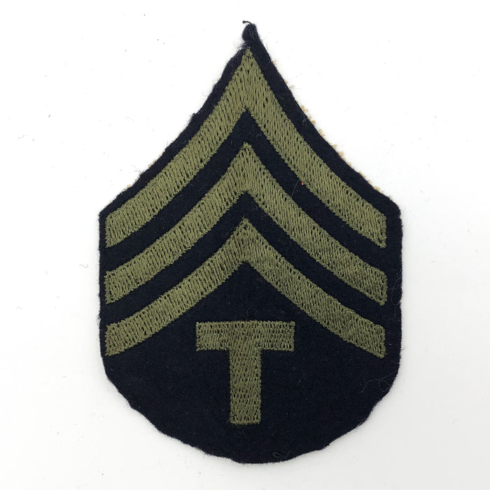 US Army Technician Fourth Grade Chevrons Patch TEC 4 Wool Rank Stripes 2